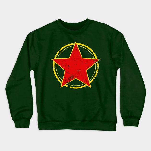 Red Star Emblem Crewneck Sweatshirt by TSHIRT PLACE